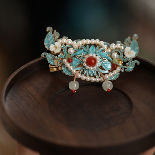 国风头饰新中式马面裙发夹侧边夹旗袍发饰女汉服头饰古风女高级感