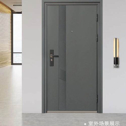 入户门防盗门进户门家用室内出租房间钢质大门子母门外工程单开门