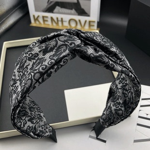 气质新款 Kenlove时尚 发卡发箍女高颅顶小众风轻奢宽边压发头箍