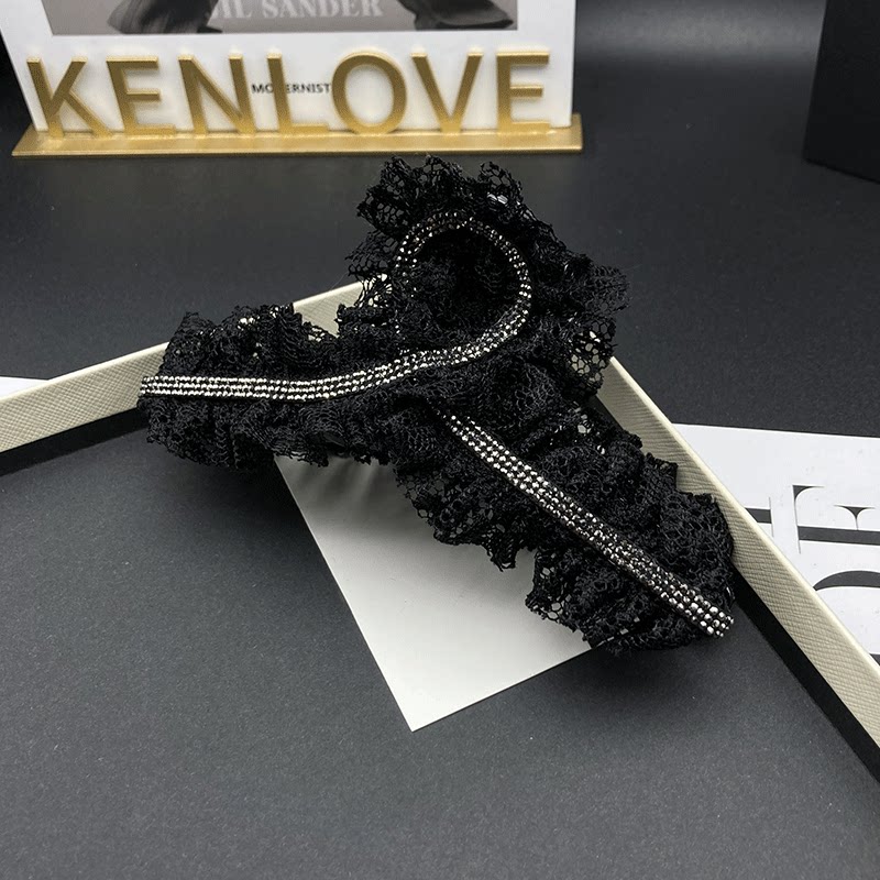 Kenlove抓夹蕾丝原版镶钻发夹