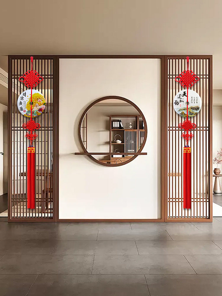 高端玉石中国结新安全扣挂件新中国风入口小玄关装饰茶室,特色手工艺,中国结,淘宝优惠券,粉丝福利购,淘宝优惠卷