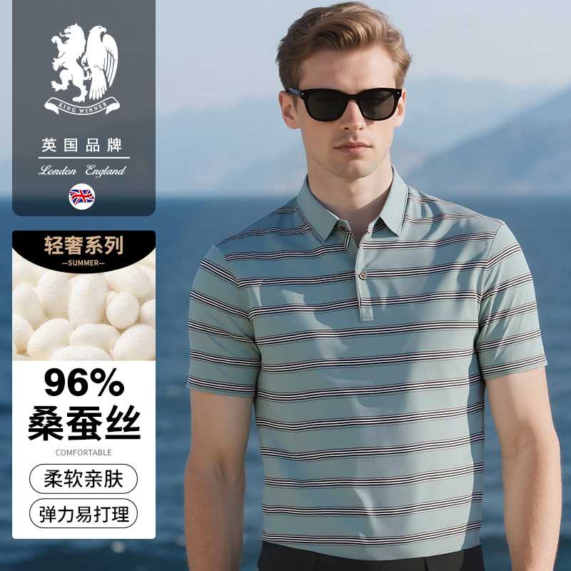 男士polo衫短袖夏季中青年时尚