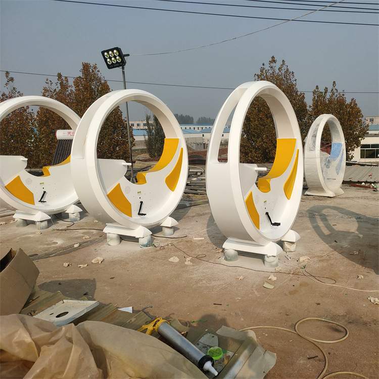 无穷大喷泉脚踏单车 景区无动力水车 户外不锈钢水景摆件