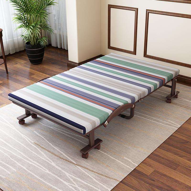 IL出口加固折叠床 单人双人床办公室午休午睡床儿童保姆陪护躺椅