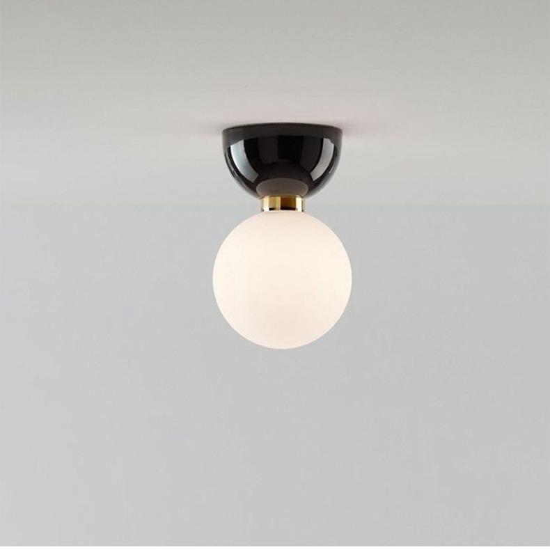 意大利入户玄关过道吸顶灯设计师北欧创意玻璃球艺术衣帽间吸顶灯