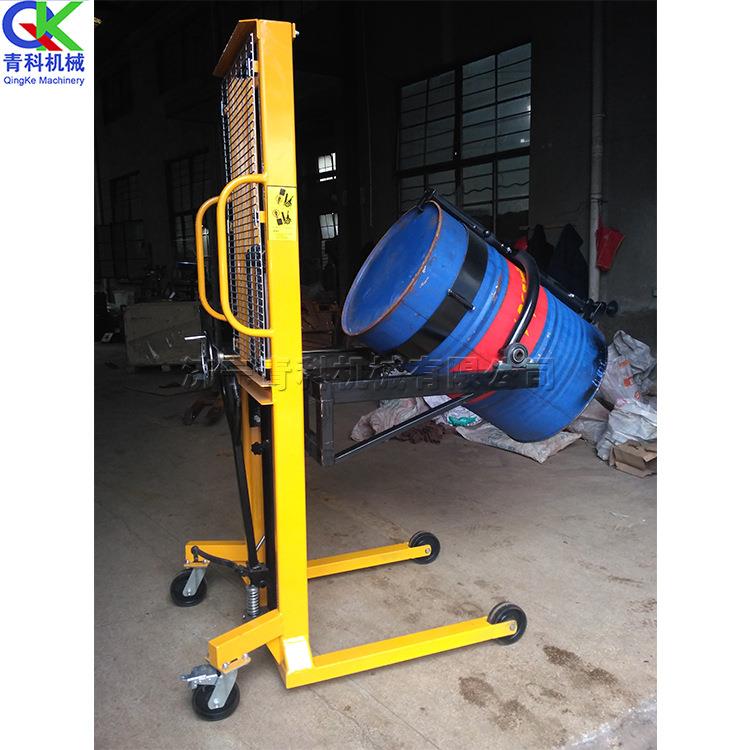 油桶搬运设备 小型电动手推车 厂库码头翻转链条式四轮堆高车