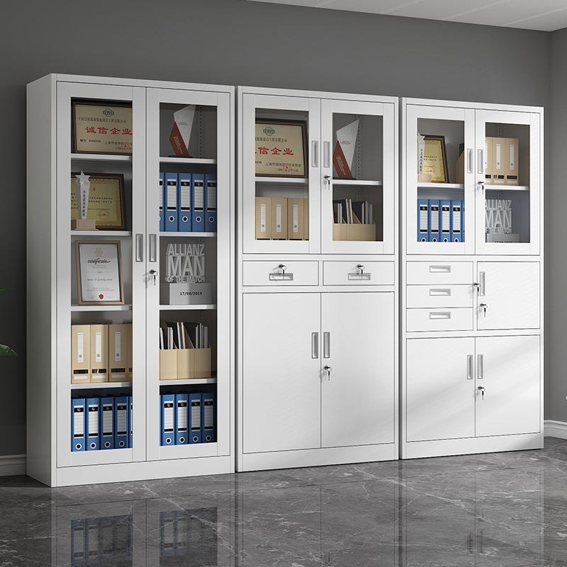 财务凭证柜铁皮柜文件柜办公室资料柜档案收纳带锁矮柜储物柜靠墙