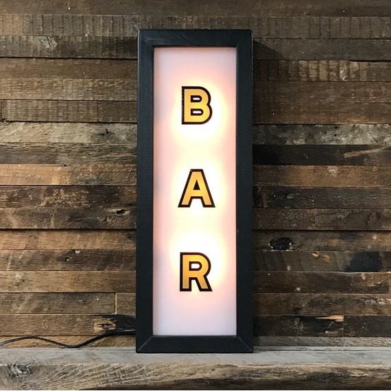 跨境bar创意灯箱展示正在营业led灯气氛灯家居装饰广告灯酒吧