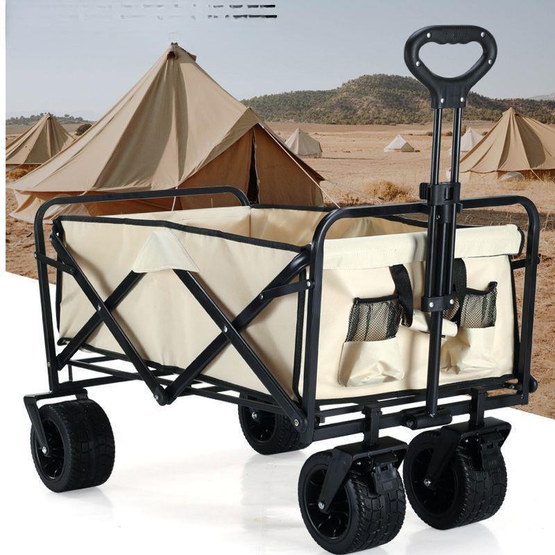便携可折叠摆地摊网红方便小推车拉货户外露营营地车野餐车野营车
