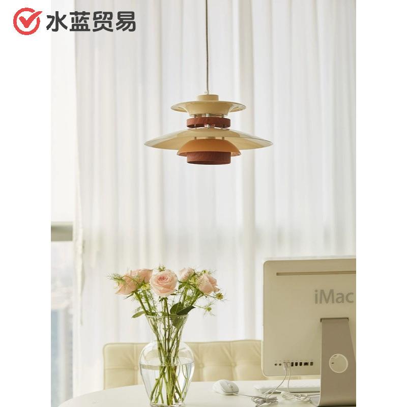日式复古餐厅吊灯吧台餐桌灯设计师飞碟灯中古卧室书房北欧ph5灯
