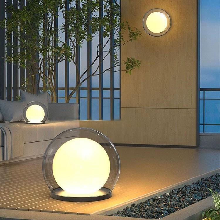 户外灯防水别墅庭院太阳能草坪灯月亮泡泡灯月球灯新款花园氛围灯