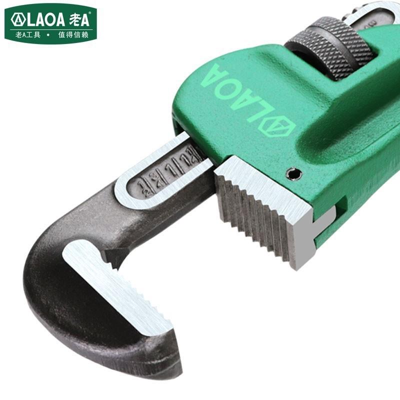 老A管钳家用管子钳大号小管钳子德式重型管子钳14寸LA320014