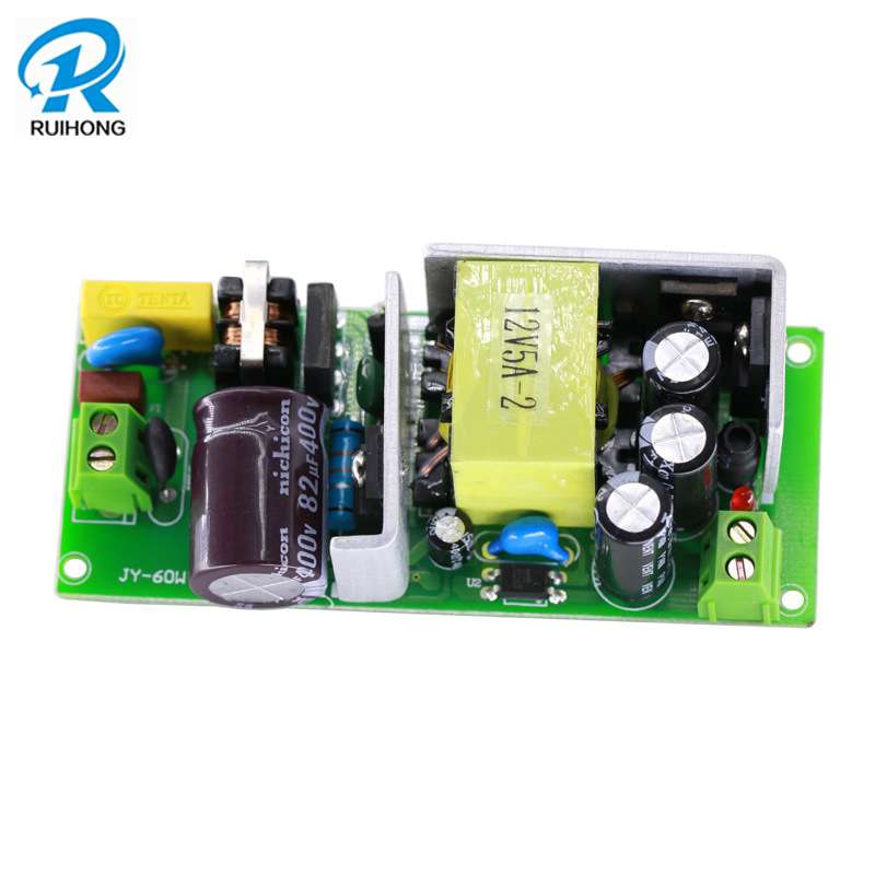 厂家直销220v转12v5a开关电源模块5v24v60w隔离恒压稳压工业裸板