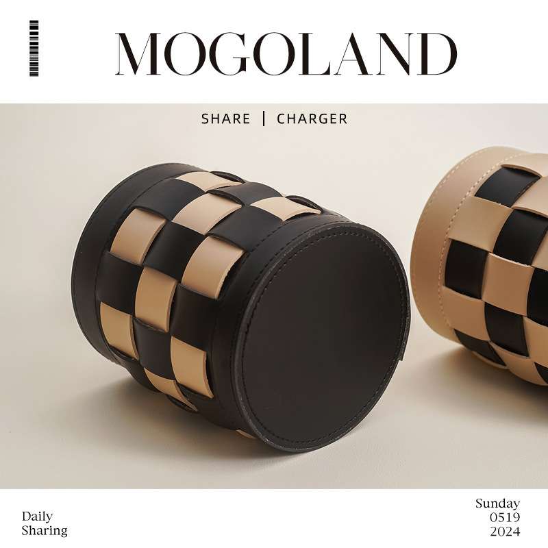 创意桌面皮革收纳筐笔筒家用遥控杂物摆件钥匙收纳盒化妆整理筐