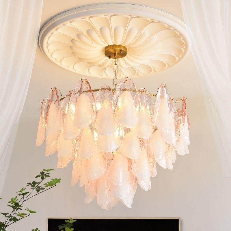 2025新款法式复古奶油风客厅高级感玻璃绿色氛围感主卧灯餐厅吊灯,3C数码配件,USB灯,淘宝优惠券,粉丝福利购,淘宝优惠卷