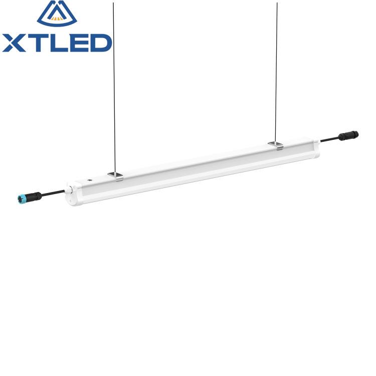 50WLED贴片全塑三防灯应急照明灯管一体化物联网商超停车场支架灯