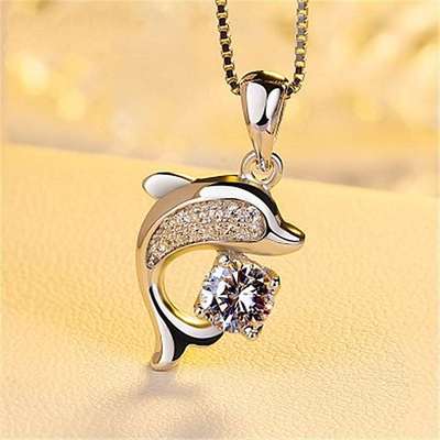 极速Jin Jiahua Dolphin Pendant Jewelry Valentines Day .Gift