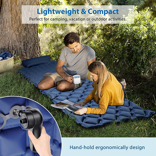 极速真的方便!j露营神器!出老美电动充气气泵可充电可携式空气床