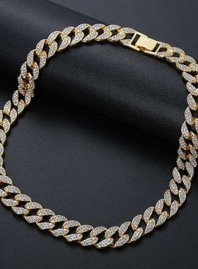 极速Mens hipster cooql necklace rap accessories full diamon
