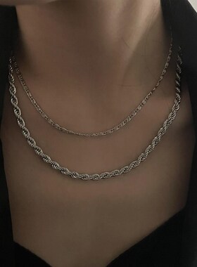 极速Layer Twist Chain Nelace PremH Cool Clavicle Chain