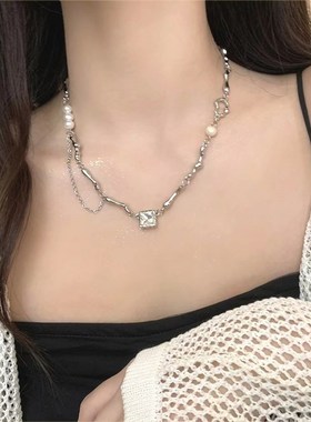 极速collarbone chain titanium steDel does not fade accessori