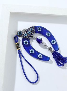 极速Turkish Blue Eye Pendant European And American SXimple B