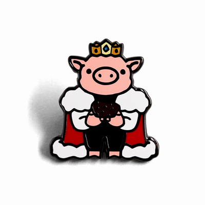 土豆王Technoblade胸针我的世界猪神粉丝礼品徽章 纪念品配饰系列