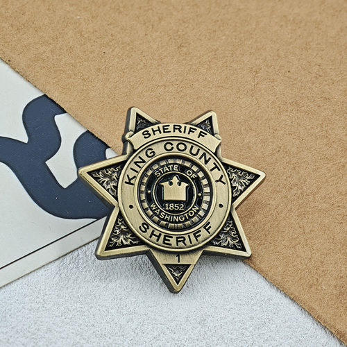 美国华盛顿州金县King County,Washington警长办公室执法徽章胸针