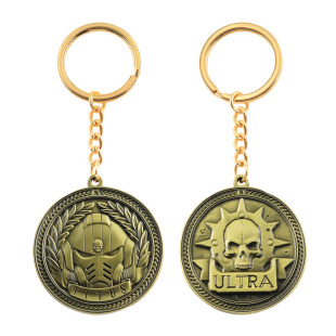 战锤40k周边 星际战士2泰图斯专属钥匙链款周边 合金材质电镀古铜