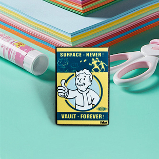 fallout周边辐射胸针徽章纪念品美式复古装饰避难所小子饰品挂件