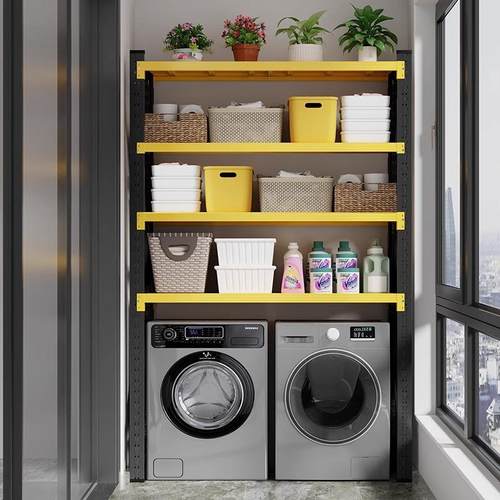 下空式置物架洗衣机上方架子行李箱收纳架客厅阳台储物高脚架货架