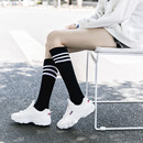 学院风小腿袜长袜春秋学校指定表演专用运动长筒袜足球袜拉拉队