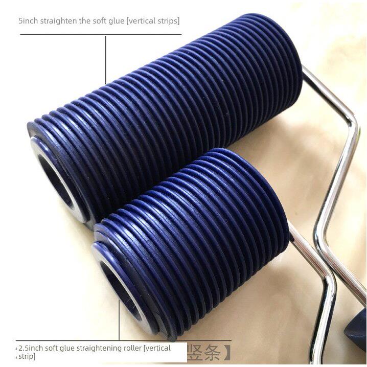 5寸软胶肌理漆布格【拉直】滚筒 硅藻泥工具滚筒 背景滚筒 新款