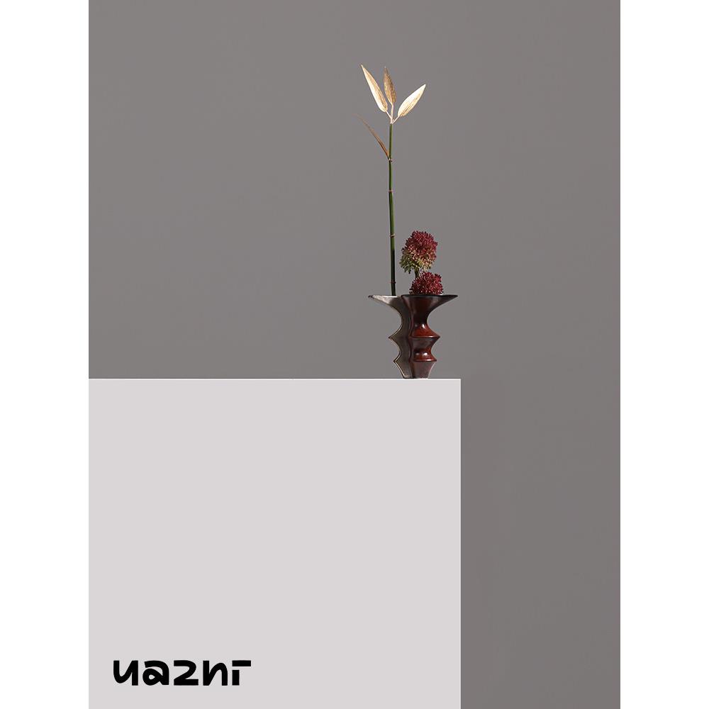花小新中式休闲陶瓷插花艺术朱晓样板房酒店餐厅桌面摆件