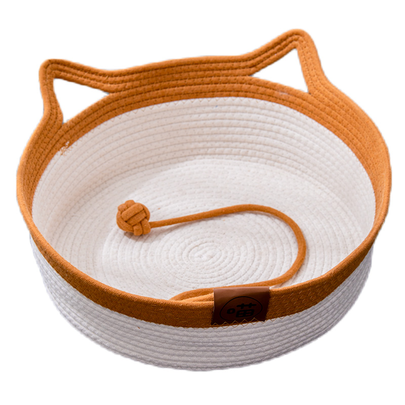 极速编织猫窝凉席四季通用夏季粗麻藤编猫床猫咪S睡觉用的垫子宠