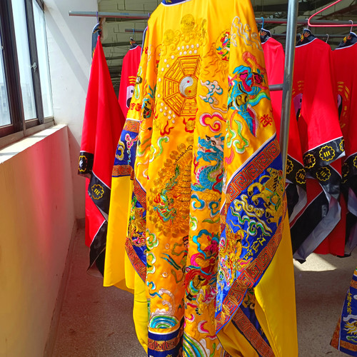 新品台湾法衣三十六官将道士道袍高功法衣I降衣经衣36天将神将法