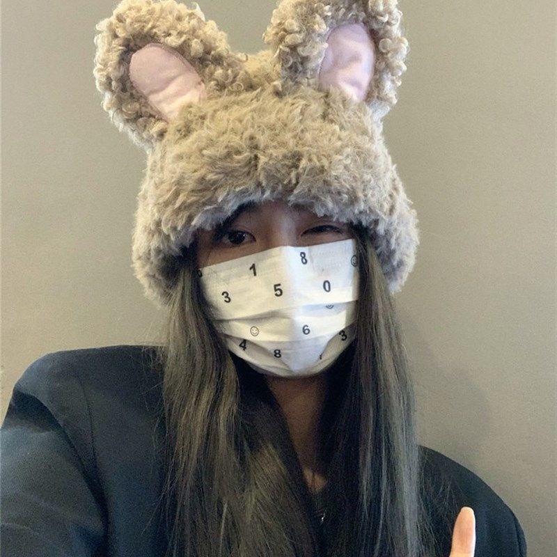 极速韩国秋冬可爱毛绒兔耳朵帽子女保暖针织帽Q护耳显脸小冷帽包,服饰配件/皮带/帽子/围巾,帽子,淘宝优惠券,粉丝福利购,淘宝优惠卷
