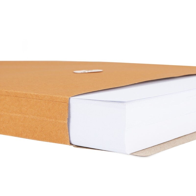 极速西玛20只装牛皮纸25t0g加厚侧宽6cm文件袋档案袋资料办公用品