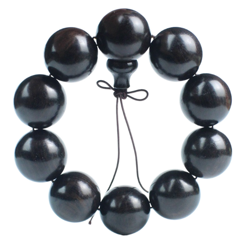 极速黑檀手串2h.5顺纹小孔紫光檀木东非黑黄檀木质佛珠文玩男高密