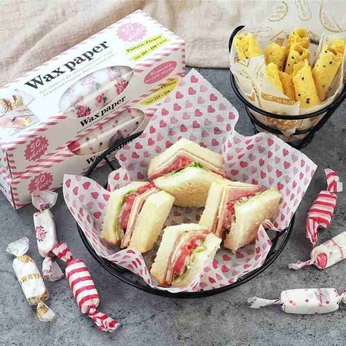 极速50 Sheets Wax Paper Food Grade Grease Paper TFood Wrappe
