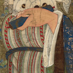 极速玄奘三藏像古代唐僧取经画像立轴F高清数字微喷复制装饰画挂