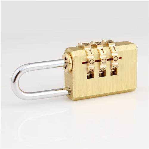 极速奥本密码f铜挂锁箱包锁宿舍健身房收纳柜门锁工具箱腰圆密码