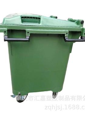 极速2023新款5m00L升垃圾桶户外大号手推箱大容量环卫桶市政带煞