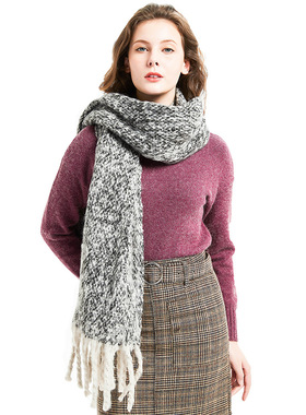 极速Autumn and winter circle sand coarse tassel Scut color s