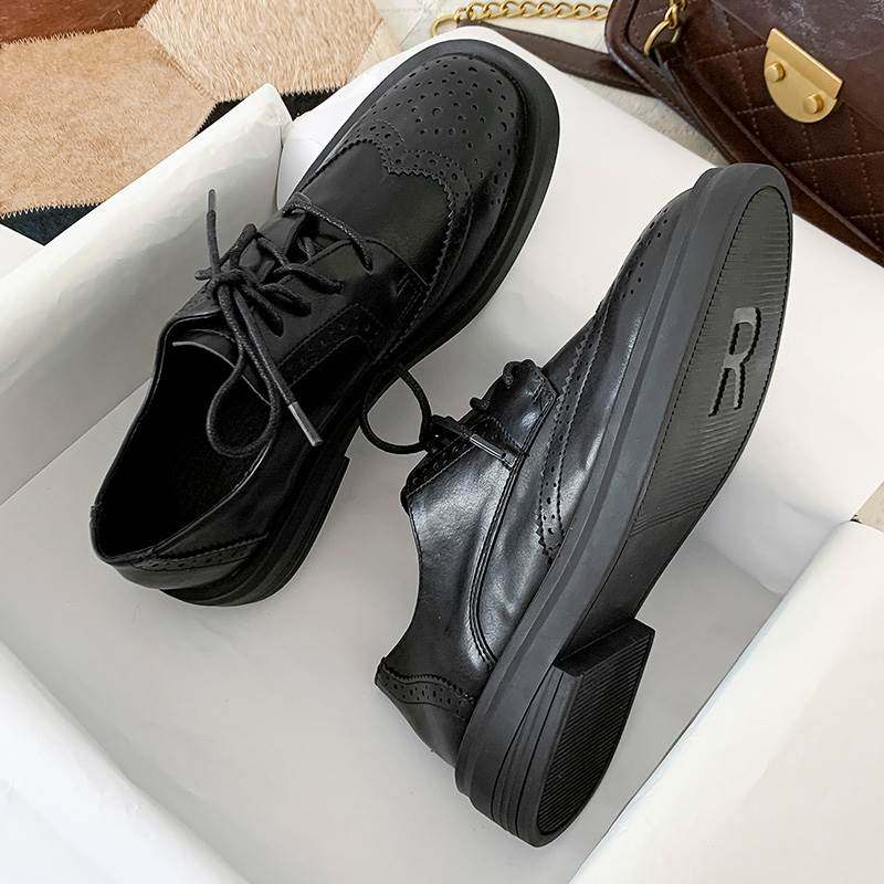 极速香港秋冬小皮鞋女2021新款气质学院风百搭系T带复古平底英伦,女鞋,浅口单鞋,淘宝优惠券,粉丝福利购,淘宝优惠卷