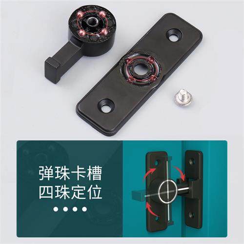 极速免打孔夜光插销卧室内外门栓化妆室厕所O门插销锁安全门闩门