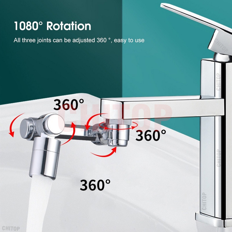极速Neaw 1080 Degree Rotatable Extension Faucet Sprayer Head