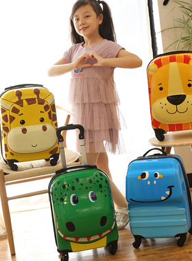 极速JNJD儿童行k李箱男孩卡通18寸学生旅行可坐可骑女童可爱宝宝