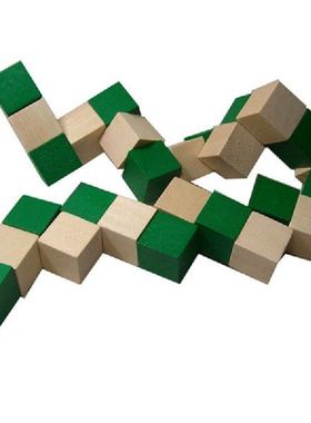 极速27 Sections Cube Wooden Snake RuGler Snake Twist Puzzle