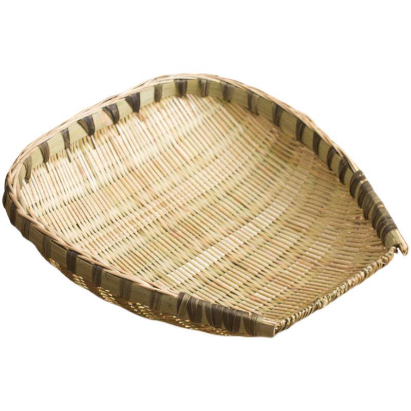 极速竹编簸箕 竹k青筲箕淘米竹篮子沥水洗菜筐 火锅饭店农家用开